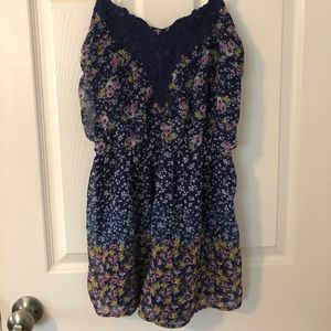 Xhilaration Romper- Floral, spaghetti strap